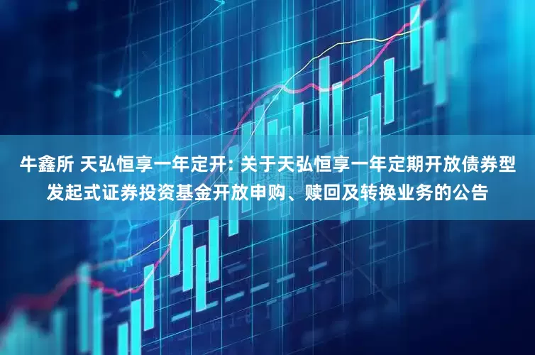 牛鑫所 天弘恒享一年定开: 关于天弘恒享一年定期开放债券型发起式证券投资基金开放申购、赎回及转换业务的公告