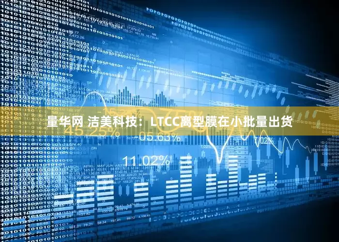 量华网 洁美科技：LTCC离型膜在小批量出货