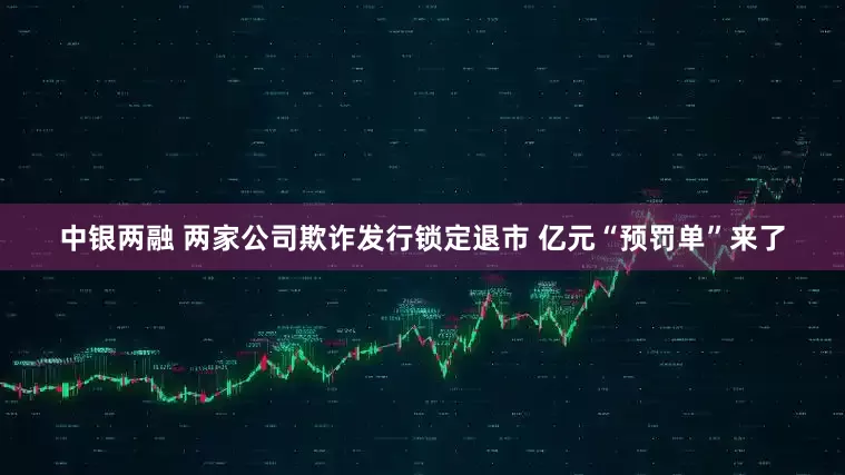 中银两融 两家公司欺诈发行锁定退市 亿元“预罚单”来了