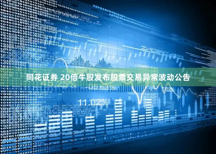 同花证券 20倍牛股发布股票交易异常波动公告
